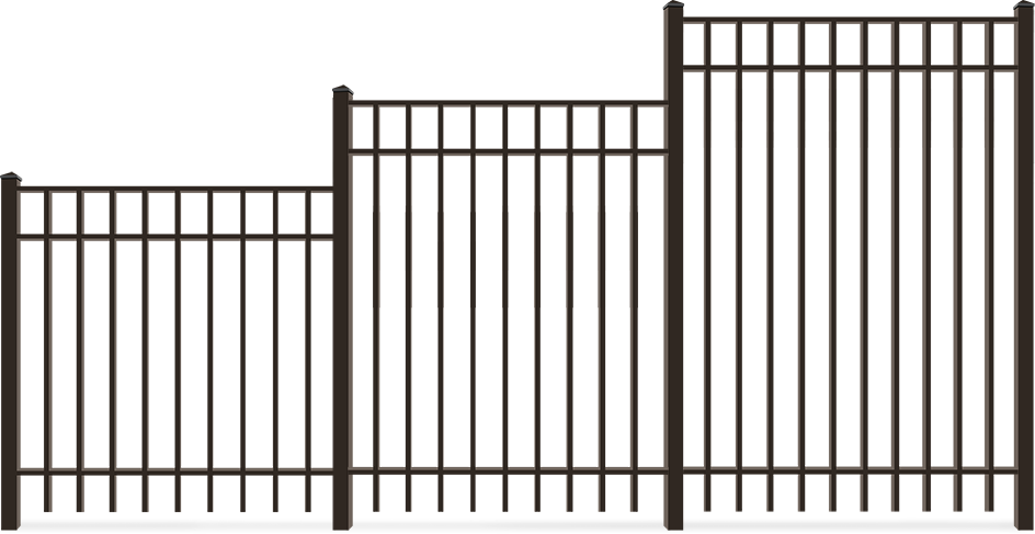 Residential Aluminum fence height options Baltimore Metro