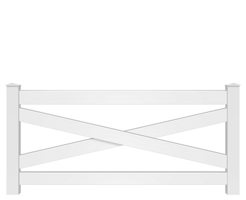 Vinyl Crossbuck fence contractor in Baltimore Metro
