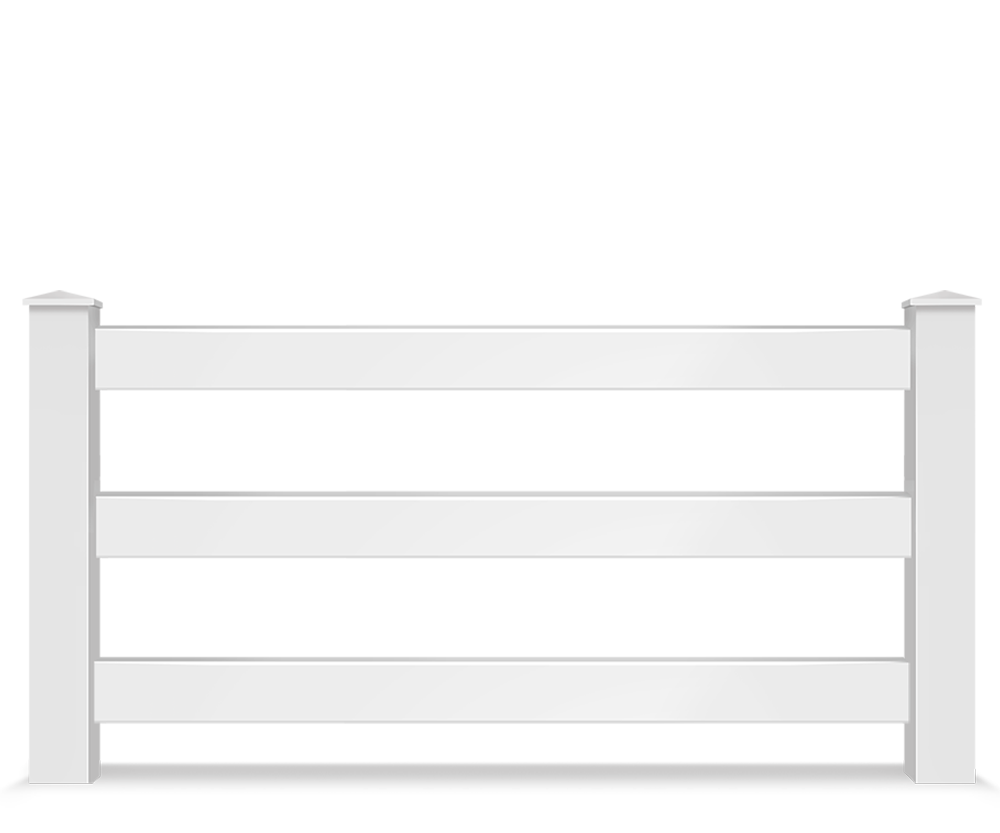 Vinyl split rail farm fence contractor in Baltimore Metro
