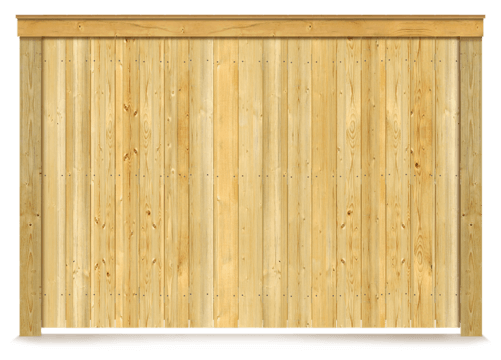 Framed Vertical Board wood fence in Baltimore Metro