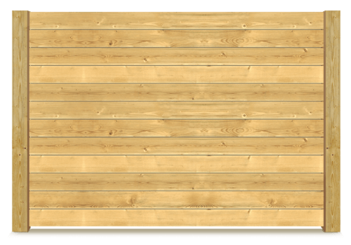 Horizontal wood fence in Baltimore Metro