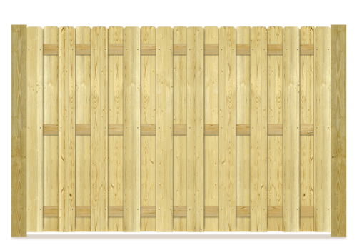 Board on Board wood fence in Baltimore Metro